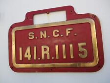 Plaque identification machine a vapeur SNCF 141 R 1115