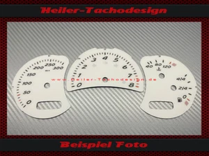 Tachoscheiben für Porsche Boxster S 986 Facelift Schalter 180 Mph zu 300 Kmh - Picture 1 of 2