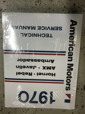 1970 AMC Hornet Rebel Amx Javelin Ambassador Servicio Tienda Reparar Manual New - Imagen 1 de 3