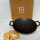 2 Stored Items Japanese Nanbu Ironware Wok 33Cm 3Kg Iron Pot Cooking Utensil A56