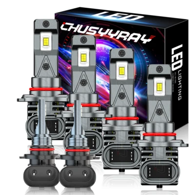 Kit combinado de faros LED de haz alto bajo + bombilla antiniebla para Cadillac SRX 2004-2009 Foto 1 de 4