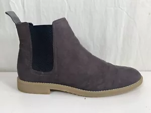 H&M Brown Suede Chukka Chelsea Ankle Boots Pull-On Shoes 166509 Mens Sz 10.5 - Picture 1 of 8