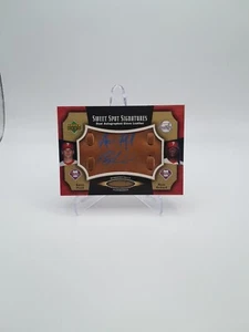 RYAN HOWARD GAVIN FLOYD 2005 UPPER DECK SWEET SPOT AUTOGRAPH #D 5/10 PHILLIES  - Picture 1 of 2