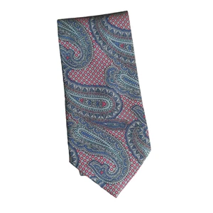 Bruno Bruno Vintage Krawatte Seide Schneiderei Paisley Muster Made in Italy  - Bild 1 von 5