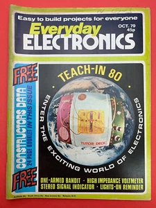 Everyday Electrónica Octubre 1979 Fácil De Crear Proyectos Revistas - Imagen 1 de 3
