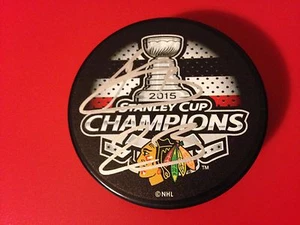Disco automático firmado Kris Versteeg Blackhawks 2015 Stanley Cup Champions - Imagen 1 de 1