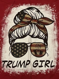 Trump MAGA Trump Girl XL Women’s Red T-Shirt Patriotic Donald Trump USA - Picture 1 of 8