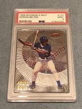 1998 Bowman’s Best Adrian Beltre #120 Los Angeles Dodgers PSA 9 Mint