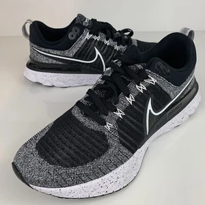 New Nike Mens Size 11 White Black React Infinity Run Flyknit 2 CT2357-101 - Picture 1 of 10