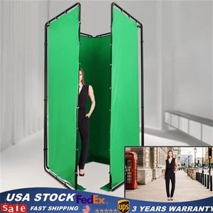 13.12*7.87ft Photography Backdrop Stand Kit with Green Cloth For Photo Studio - Picture 1 of 22