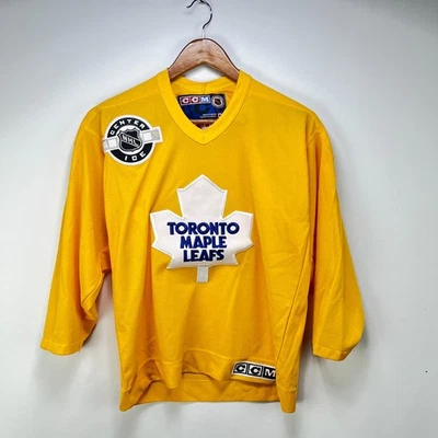 Camiseta deportiva de hockey vintage CCM Toronto Maple Leafs juvenil grande XL Foto 1 de 4