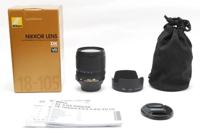 [TOP MINT w/Box] Nikon AF-S Nikkor 18-105mm F3.5-5.6 G ED VR DX From JAPAN - Image 1 of 4