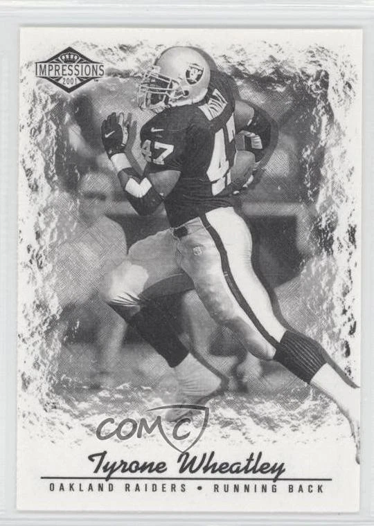 2001 Pacific Impressions Shadow Missing Serial Number Tyrone Wheatley #101 - Image 1 of 2