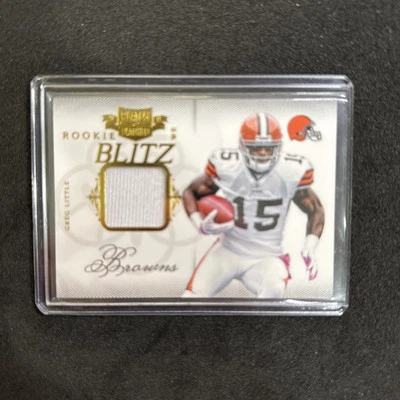 2011 Panini Plates & Patches Rookie Blitz Materials 94/299 Greg Little #15 RC - Image 1 of 2