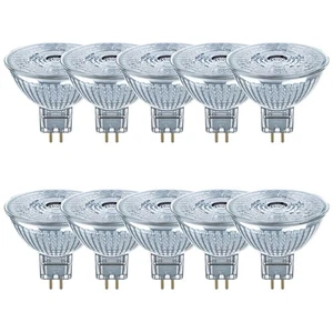 10 x Osram LED MR16 Cristal Reflector 3,8W = 35W GU5,3 12V Blanco Neutro 4000K - Imagen 1 de 5