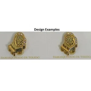 Damaszener Gold Pin / Tie Tack Klavier von Midas von Toledo Spanien Stil 5333 Klavier - Bild 1 von 3