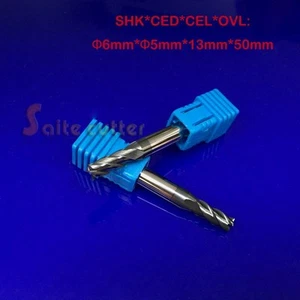 6*5*50mm*4F 55 HRC Tungsten Carbide Square End Mill 4F Flat Flute Endmill Cutter - Picture 1 of 1