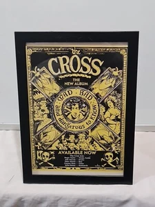 The Cross MAD BAD & Dangerous To Know FRAMED Album ADVERT MUSIC POSTER A4 8X12" - Imagen 1 de 2