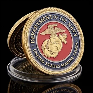 USA Military Marine Corps Coin Challenge Medal Commemorative Coin Collection - Picture 1 of 9
