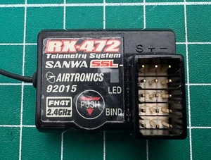 Sanwa RX-472 Empfänger Telemetrie SAN107A41117A M17, M12, MT-44, Exzes ZZ, ... - Bild 1 von 1