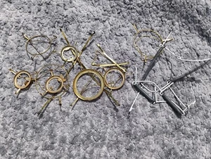 Vintage Small 9 Plate Stands/hanger Random Sizes from 3 to 4 inch+ - Picture 1 of 5