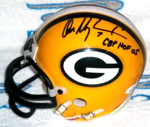 MINI CASCO FIRMATO DON MAJKOWSKI VERDE BAY PACKERS RIDDELL - J.S.A. Certificato - Foto 1 di 4