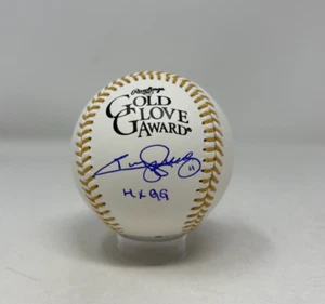 Jimmy Rollins Signed Rawlings Gold Glove Logo Baseball 4x GG Insc PSA COA 238 - Picture 1 of 2