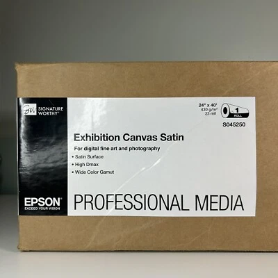 Epson Exhibition Canvas Satin 24 in. x 40 ft. Roll S045250 - Image 1 of 4