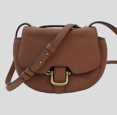 Bandolera J.Crew Marrón Italiano Cuero Mini Rider Pequeña Cartera Occidental Bolso Sillín Foto 1 de 4