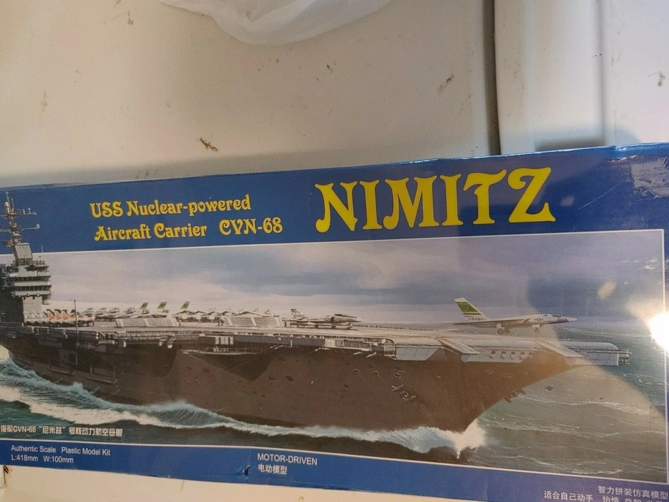 Kitty Hawk Cv-63 USS Aircraft Carrier Kitech Plastic Model 1 800