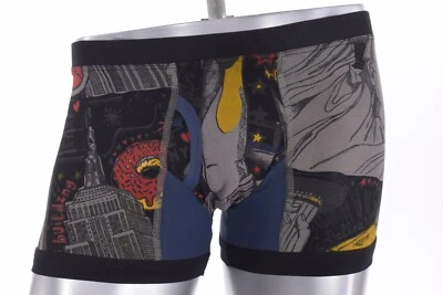 VK Nagrani NWT Luxury Men's Boxer Briefs in Black New York Theme Cotton Large - Image 1 of 3