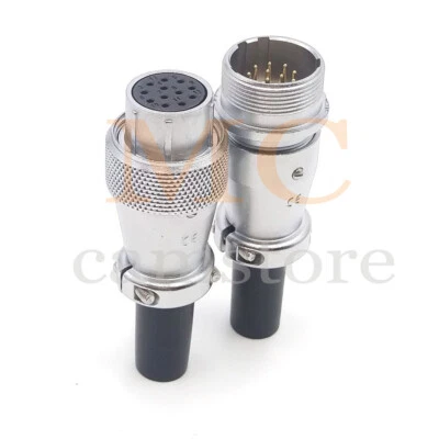 WS20 12pin connector Bulkhead Industrial Power cable connector,female male，WEIPU - Image 1 of 4