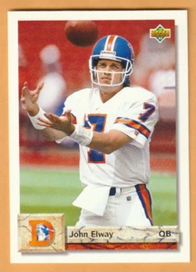 John Elway Denver Broncos 1992 Upper Deck #200 HOF Stanford Cardinal 6A - Picture 1 of 2