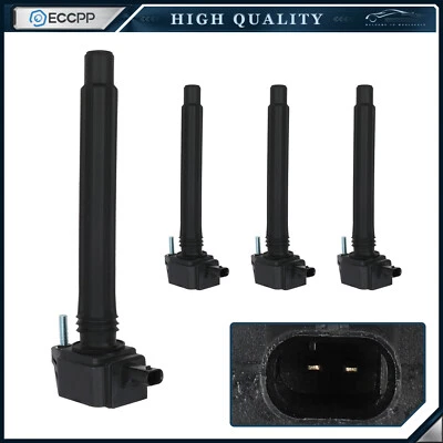 4 bobinas de encendido ECCPP para Dodge Dart 2014-2016 Jeep Cherokee 2014-2020 2,4 L L4 Foto 1 de 4