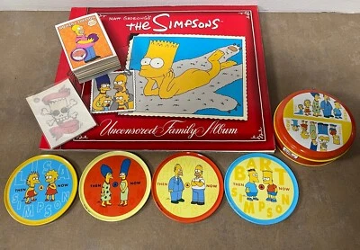 The Simpsons 1993 Trading Cards Complete Set, Family Album & Coasters - Image 1 of 4