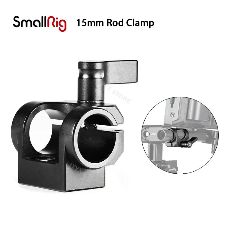 SmallRig Single 15mm Rod Clamp with Accessory Mount on Camera Handle / Cage 1995 - Image 1 of 4