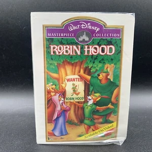 McDonalds 1996 Robin Hood Ornamento Disney Happy Meal VHS Clamshell - Foto 1 di 4