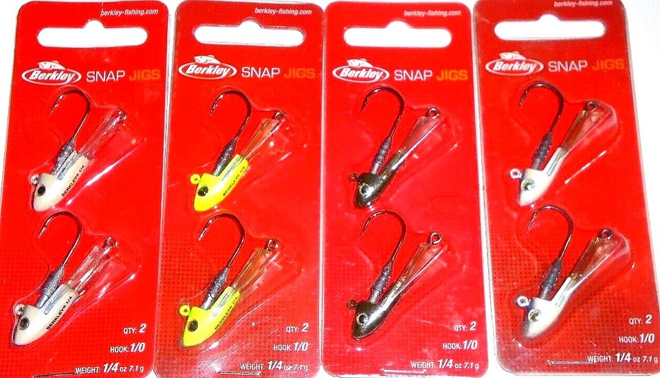 Plantillas a presión Berkley 1/4 (lote de 4-2 por paquete-SJ14-3) Foto 1 de 1