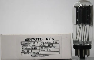 6SN7GTB RCA Made in U.S.A Amplitrex Tested 1 Pc - Picture 1 of 12