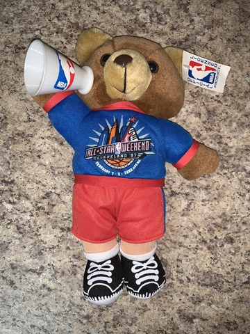 1997 NBA All Star Weekend Cleveland Ohio Plush Bear Cheerleader Gund Arena Cover