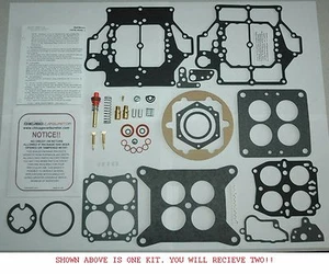 1957-58 SET DE KIT DE CARBOHIDRATOS PLYMOUTH DOBLE QUADS-CARTER WCFB'S #2631S 2632S 2761S 2762S - Imagen 1 de 1