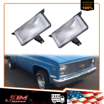 2 хромированных габаритных сигнальных мигалки угловые парковочные огни для пикапа Chevy GMC - Изображение 1 из 4