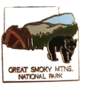 Prendedores de Parque Nacional Great Smoky Mts Prendedor de Parque Nacional Viaje Vacaciones Memento Pin - Imagen 1 de 4