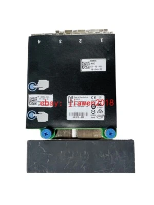 68M95 DELL INTEL X710 QUAD PORT 4X 10GB SFP+ NETWORK DAUGHTER CARD 068M95 - Image 1 of 3