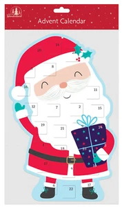 Calendario Avvento Babbo a Forma Di & Busta Bambini Tradizionale Natale - Imagen 1 de 5
