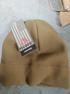 Polartec Military Micro Fleece Cap Hat coyote brown Fleece cap bennie army new