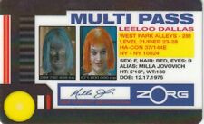 The Fifth Element ( 5th element) Leelou Dallas MULTI PASS  identification card 