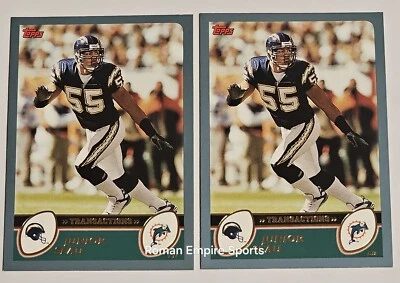 2003 Topps Football #98 Junior Seau San Diego Chargers BOGO - Image 1 of 4