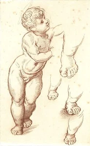 1866 STAMPA ARTISTICA RINASCIMENTO MAESTRO RAFFAELLO ACQUAFORTE GESÙ LA BELLE JARDINERE - Foto 1 di 2