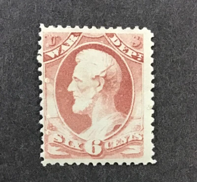 US 1873 VF MH Sc # O86 War Dept Cv$625.   (ED) - Image 1 of 2